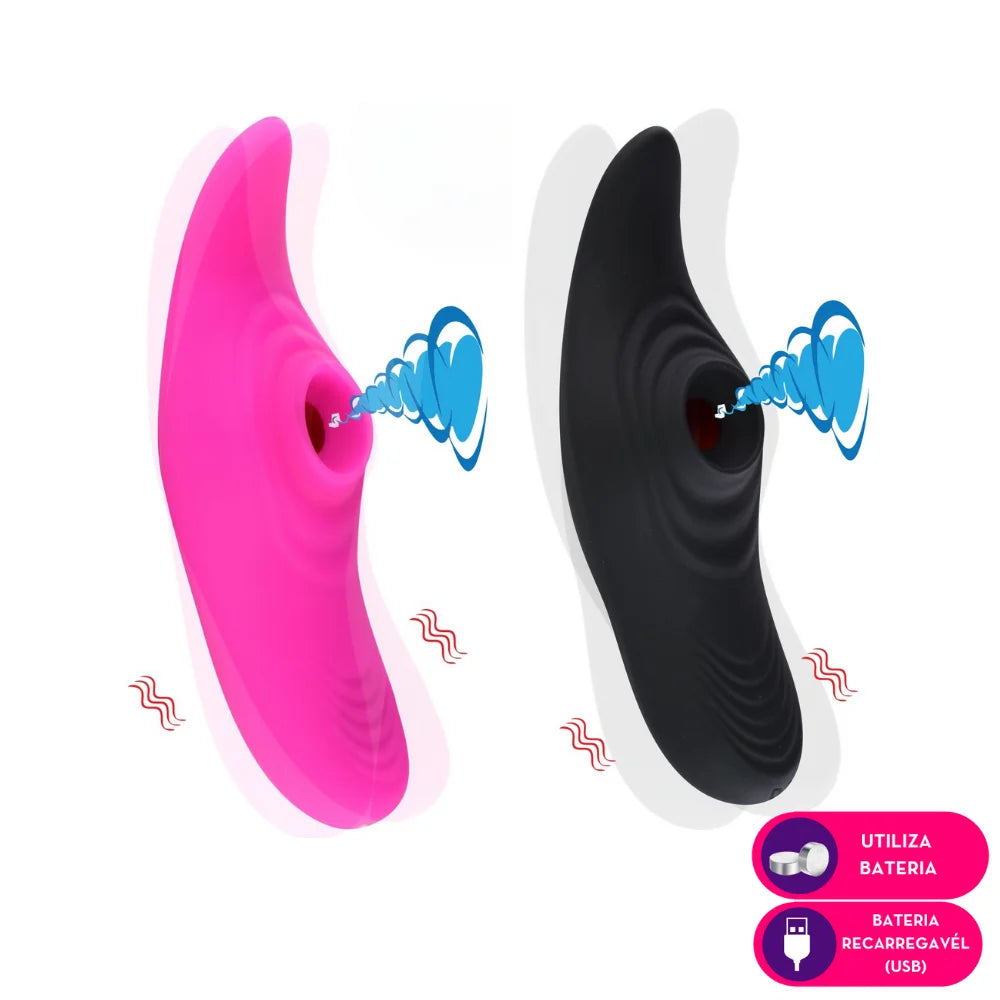 Vibrador de Calcinha com Estimulador Clitoriano - MLVS2833