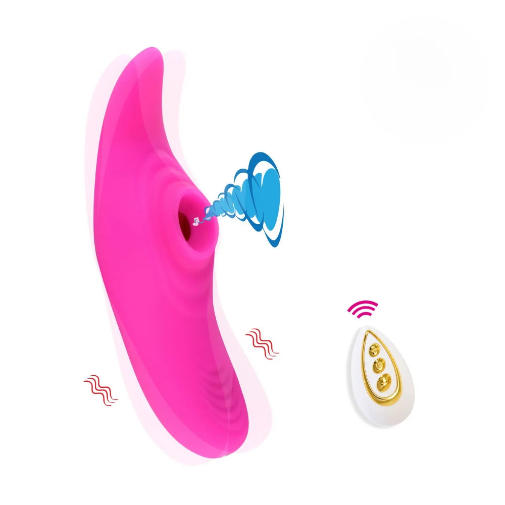 Vibrador de Calcinha com Estimulador Clitoriano - MLVS2833