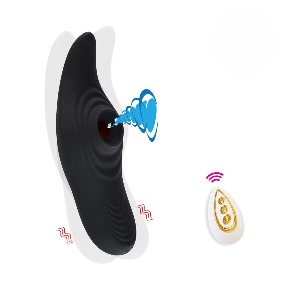 Vibrador de Calcinha com Estimulador Clitoriano - MLVS2833