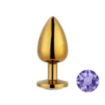 PLUG ANAL EM METAL DOURADO - MPA1302