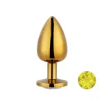 PLUG ANAL EM METAL DOURADO - MPA1302