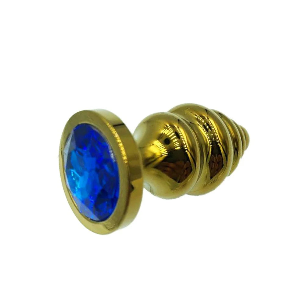 Plug Anal Metal Escalonado Dourado - MPA1342