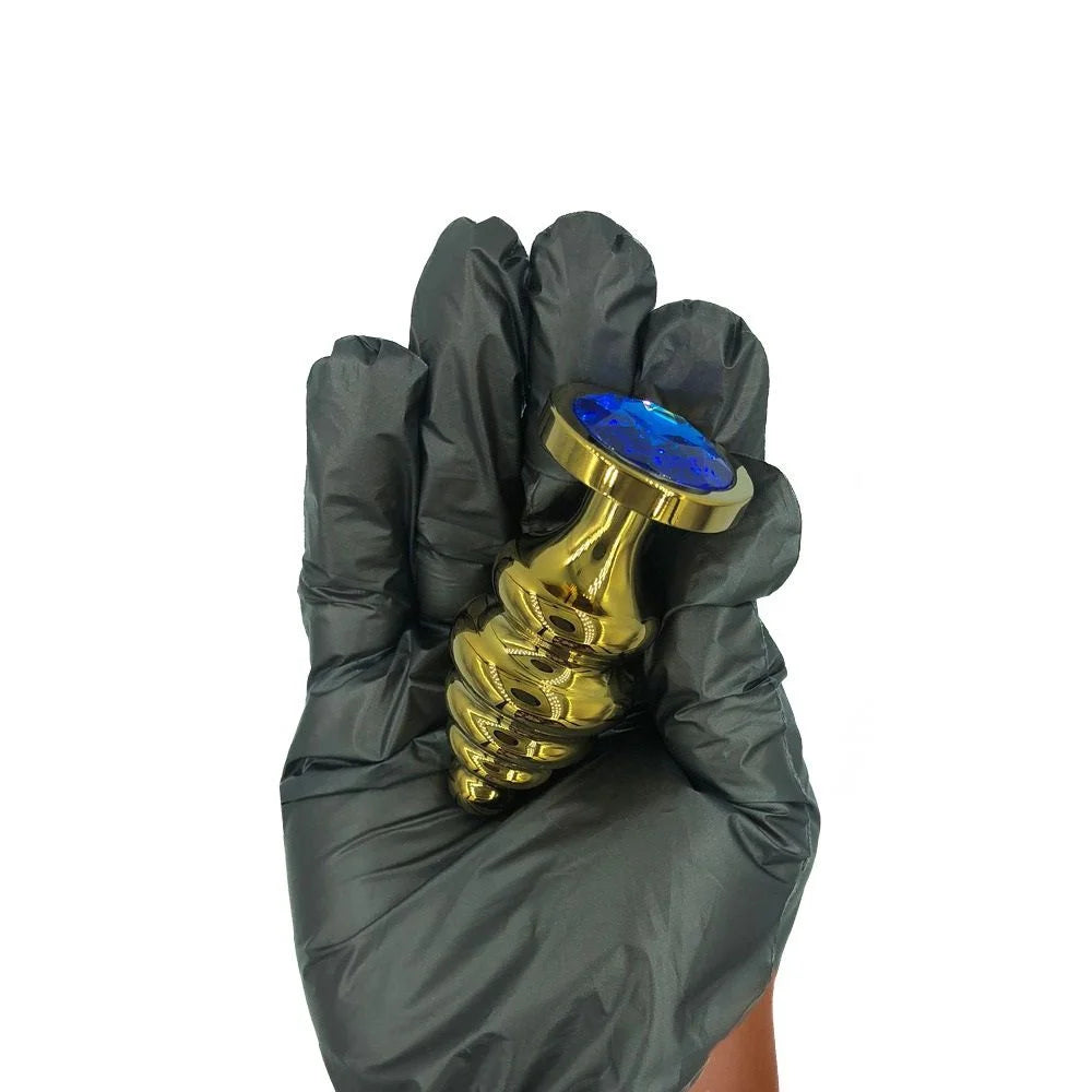 Plug Anal Metal Escalonado Dourado - MPA1342