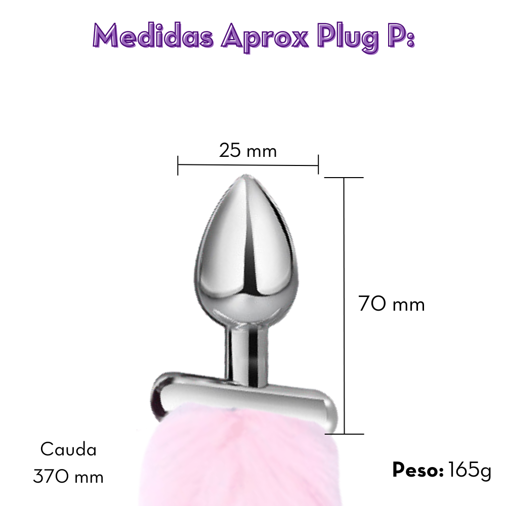 Plug Anal com Cauda Iluminada MPA1407-P