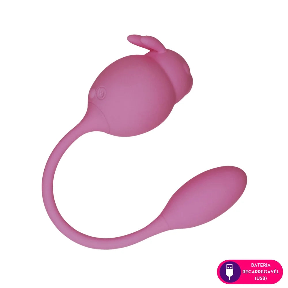 ESTIMULADOR CLITORIANO DUPLO COELHO C/ APP - MPP1515