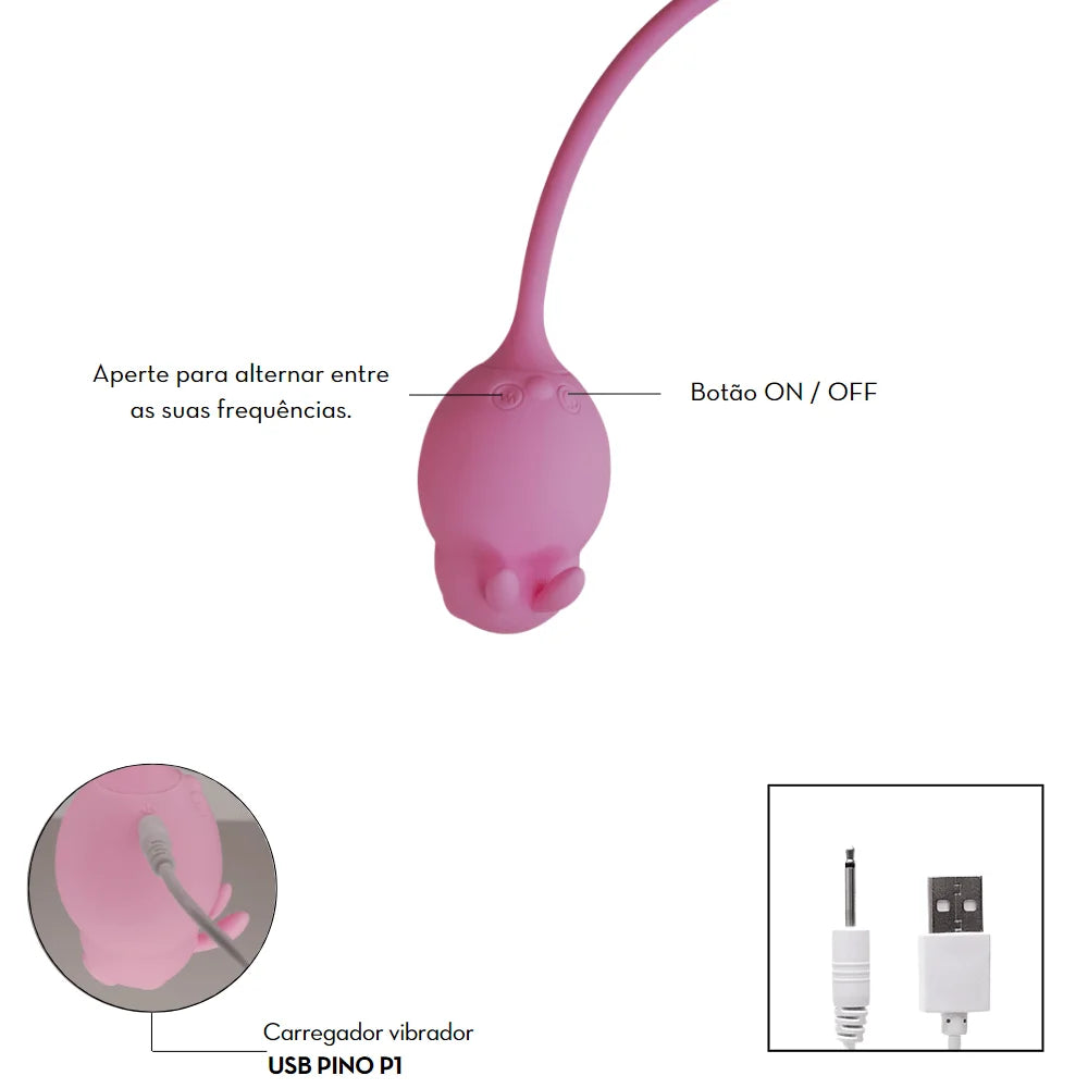 ESTIMULADOR CLITORIANO DUPLO COELHO C/ APP - MPP1515