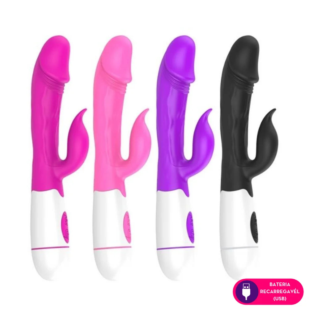 Vibrador Estimulador Clitoriano e Ponto G (PILHA) - MVE1037