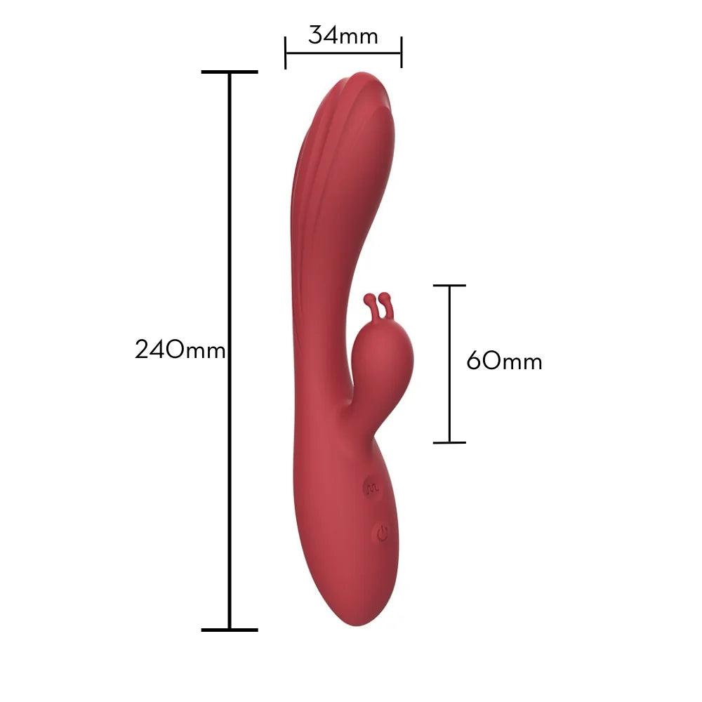 Vibrador Ponto G com Estimulador Slug - MVE1164