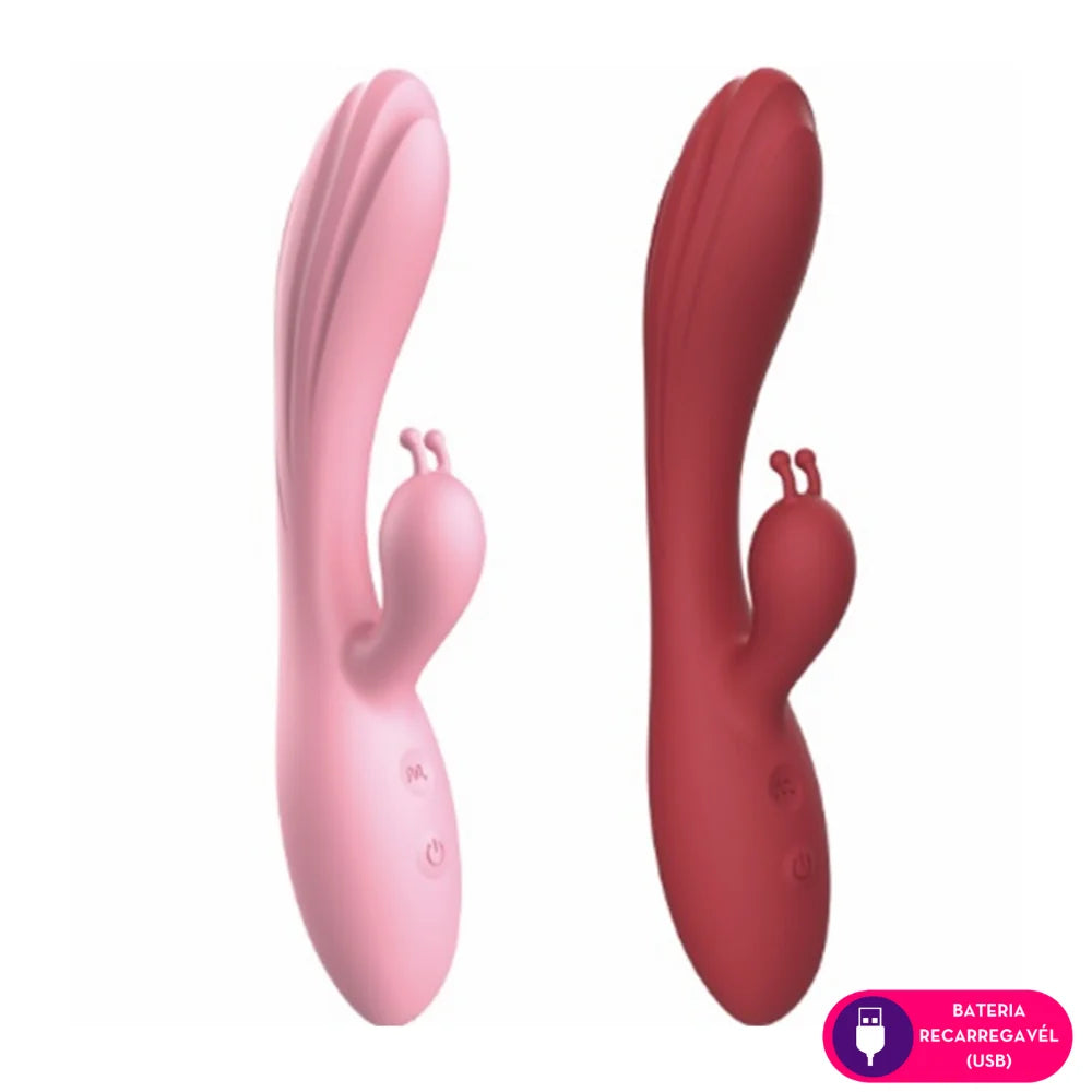 Vibrador Ponto G com Estimulador Slug - MVE1164