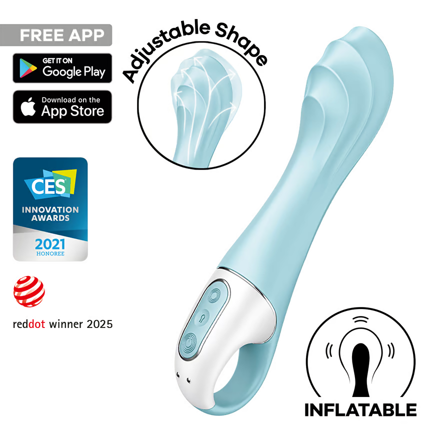 Satisfyer Air Pump Vibrator 5+ Azul - SF2138