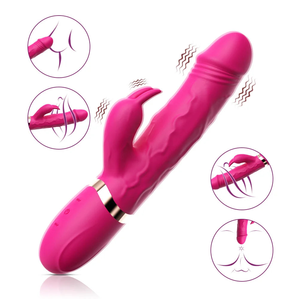 Vibrador com Estimulador Rabbit - MLVE4233