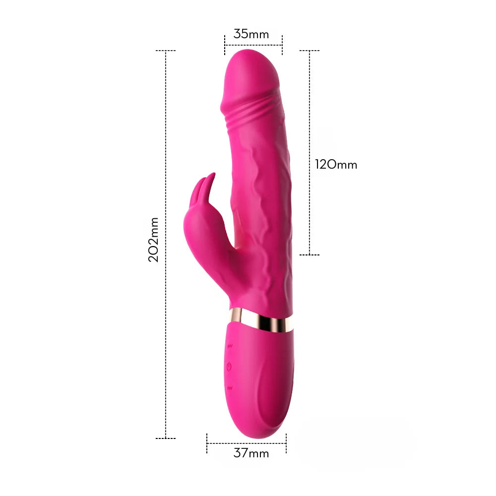 Vibrador com Estimulador Rabbit - MLVE4233