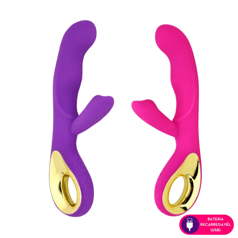 Vibrador Ponto G com Estimulador de Clitóris – Sex Angel II - MLVE4149