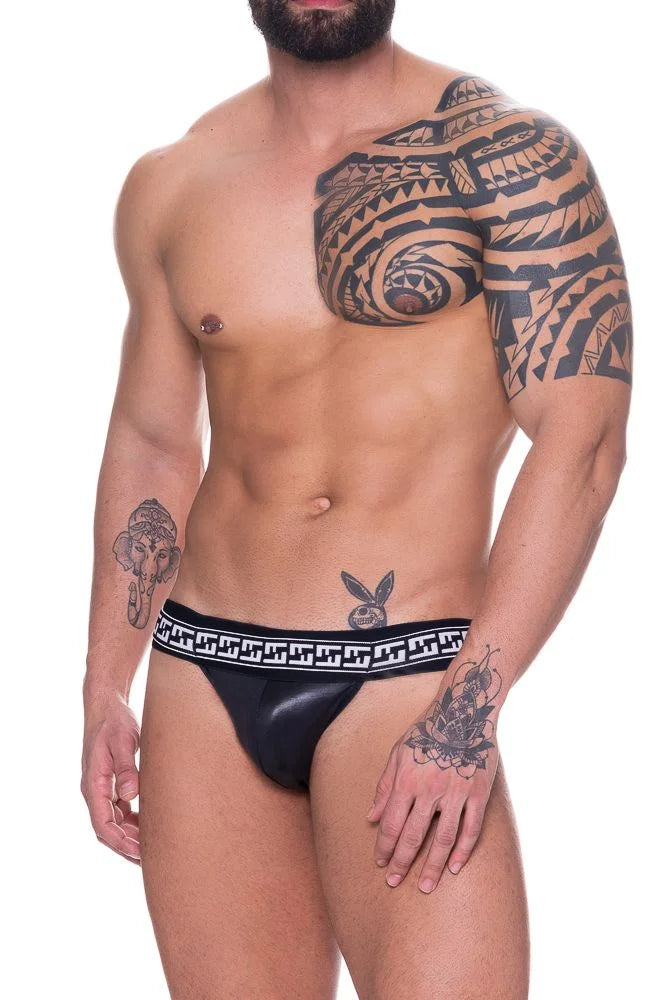 jockstrap Cirrê Preto com Elástico Detalhado - SD087