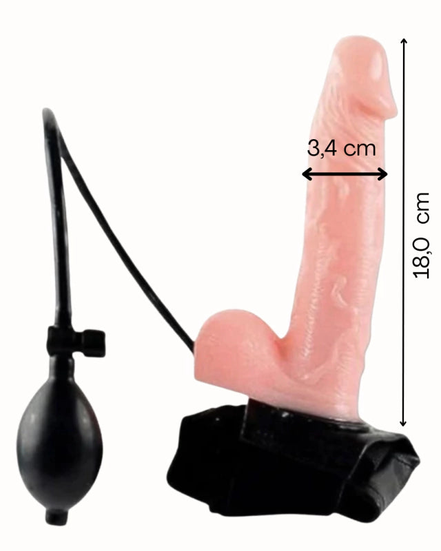 Cinta com Pênis Inflavel 18x3,4cm - 5288