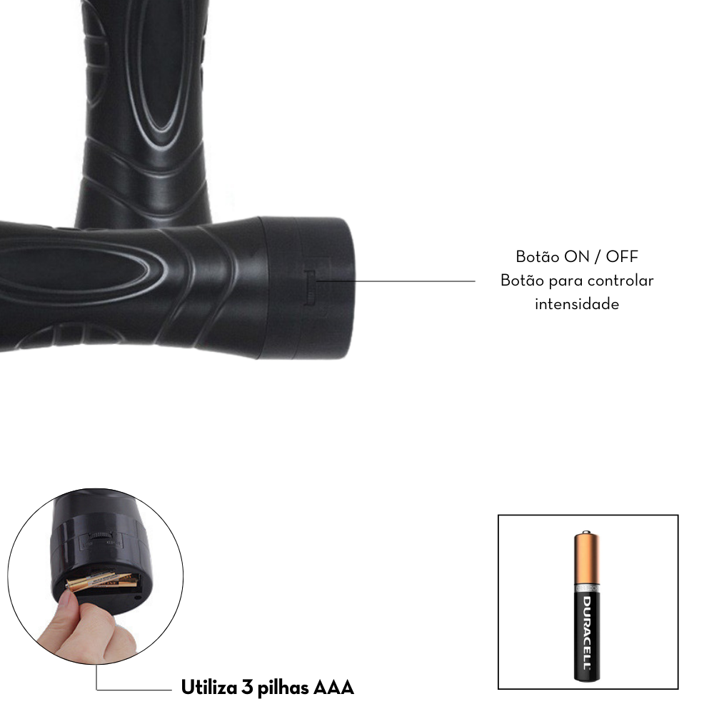 Masturbador Masculino Lanterna Vagina c/ Vibração- MAN1021