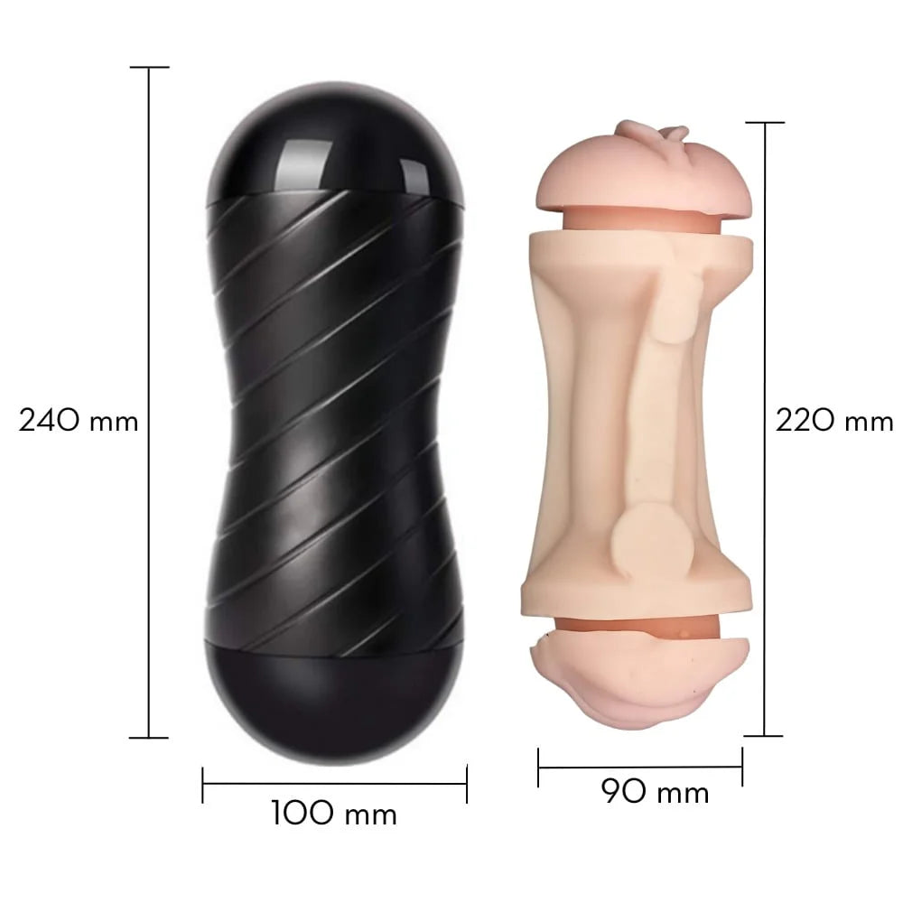 Masturbador Masculino com Dois Orifícios Penetráveis - MAN1024