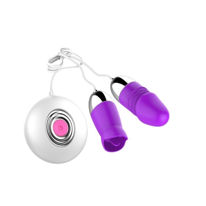 Cápsula Vibratória Dupla c/ Controle Remoto - MBC1015