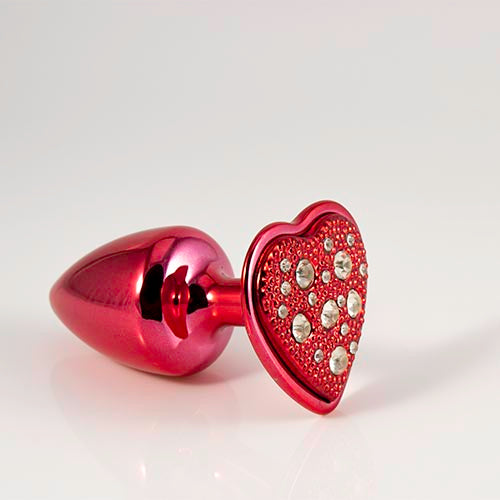 Plug Cromado Com Pedra De Coração - HA136