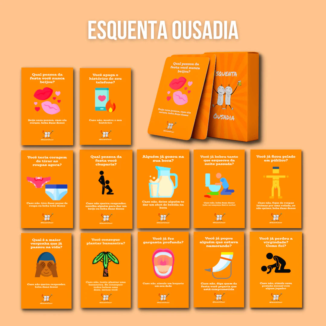 Jogo de Cartas Esquenta, Ousadia - 8387