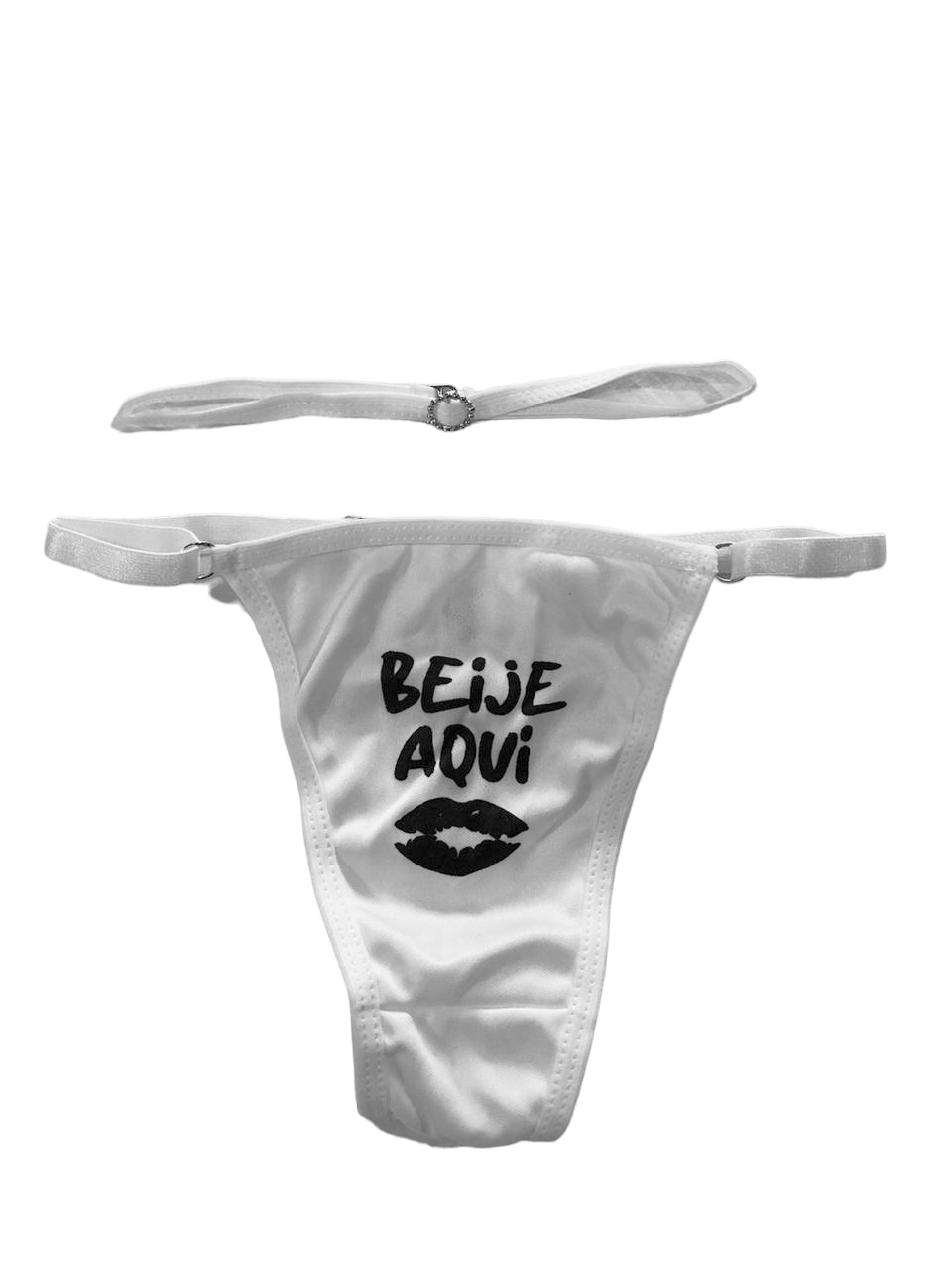 CALCINHA COM FRASE "BEIJE AQUI" - 10307