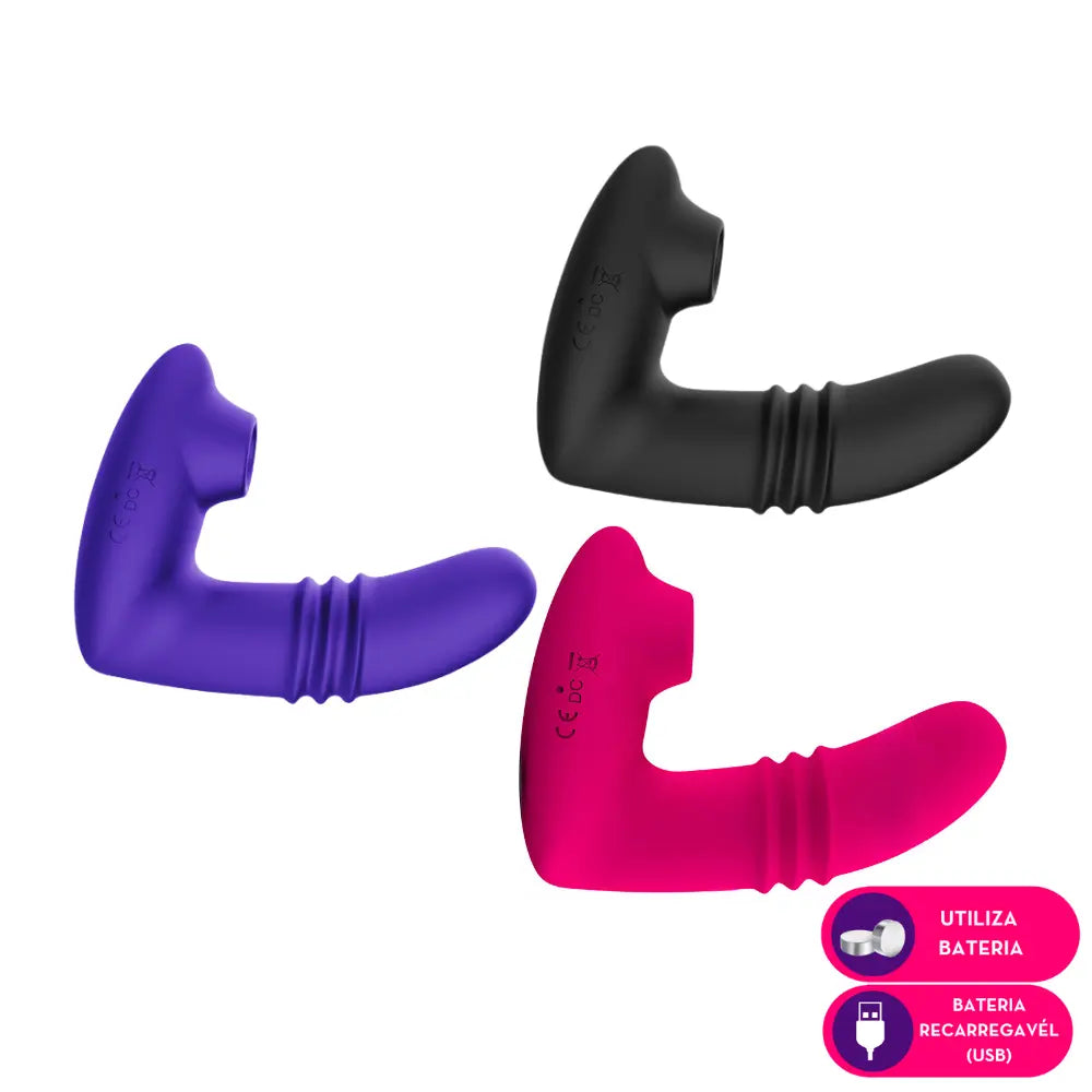 Vibrador de Calcinha com Penetração - MVS4411