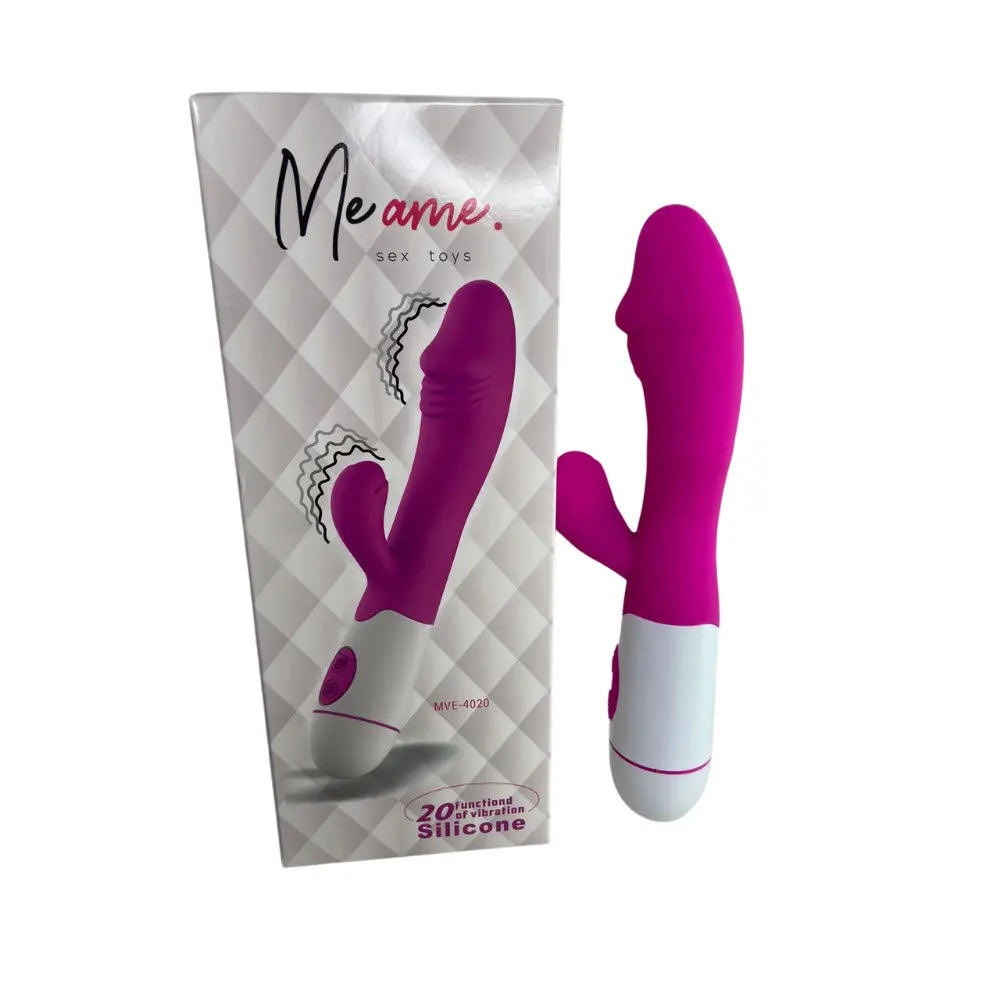Vibrador Ponto G com Estimulador Clitoriano - MLVE4020