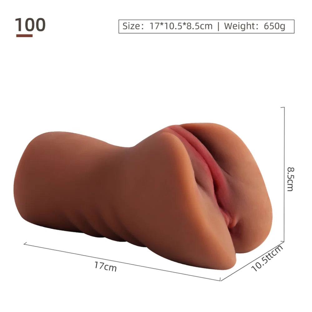 Masturbador Masculino com Dois Orifícios Penetráveis - MLAN1315