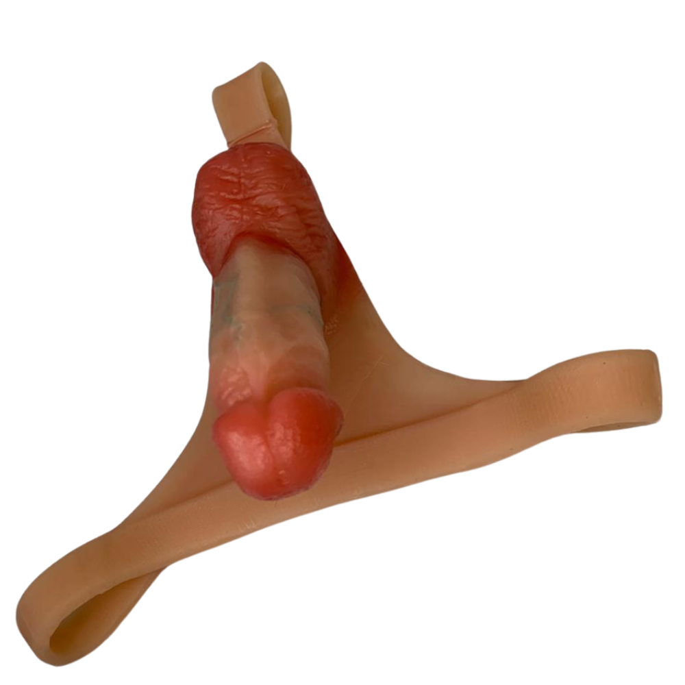 Calcinha Strap-on com Prótese Realística Integrada - MLSM2118