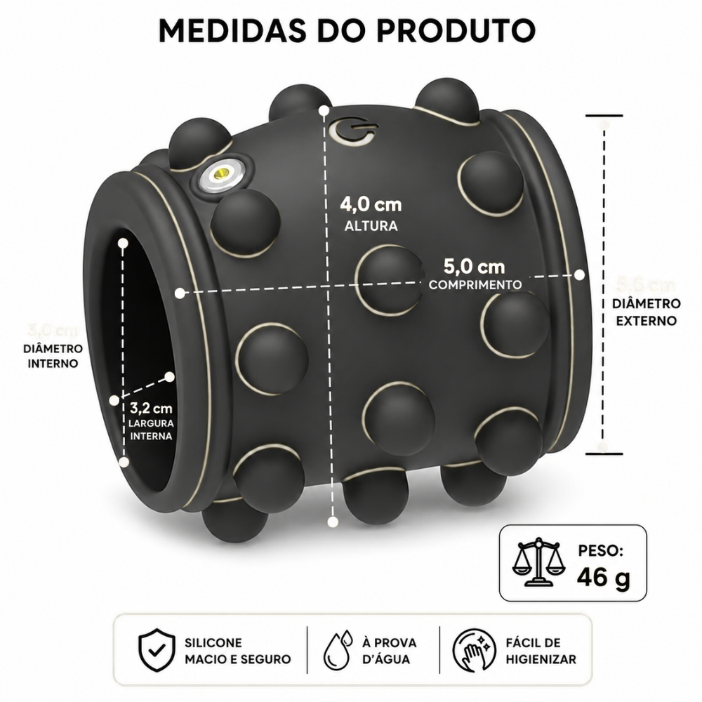 Anel Peniano com Estimulador Texturizado - MLNA3014