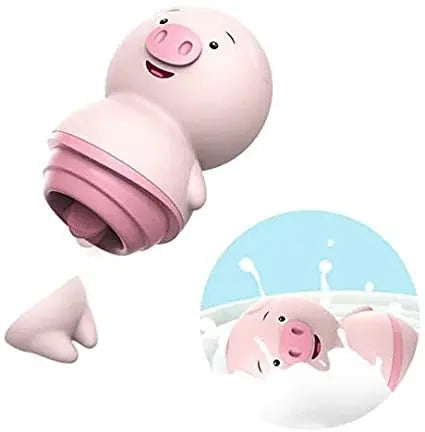 Vibrador Porquinho Recarregável Linguinha - 6 Modos de Vibração