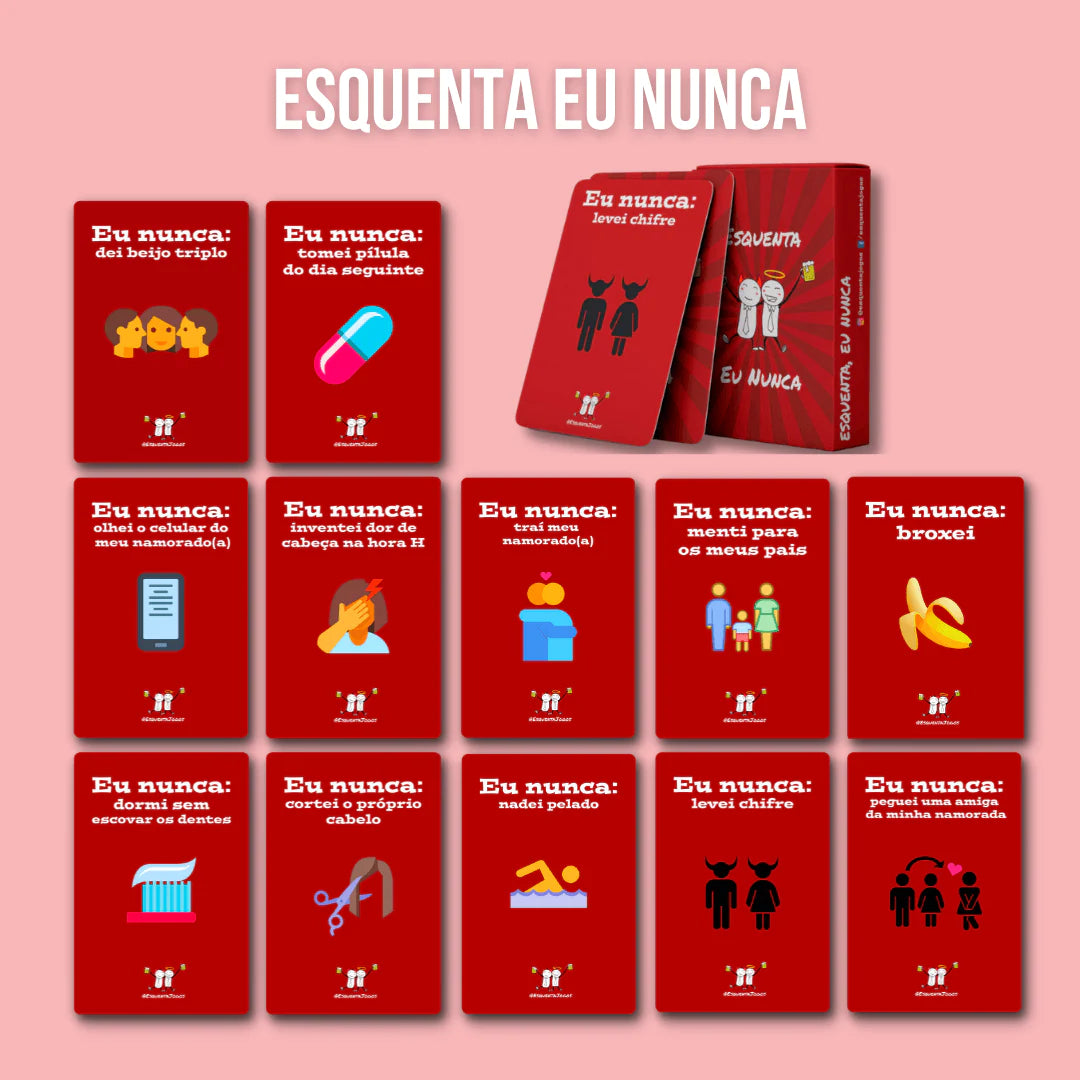 Jogo de Cartas Esquenta, Eu Nunca- 8389