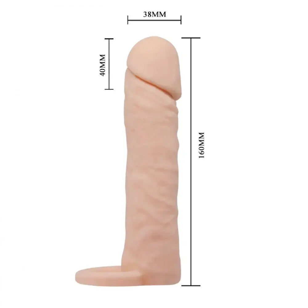 Capa Peniana com Extensor e Anel Escrotal - 16cm - CA036A