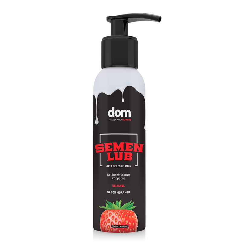 Semen Lub Morango - Gel Lubrificante Beijável - CO518