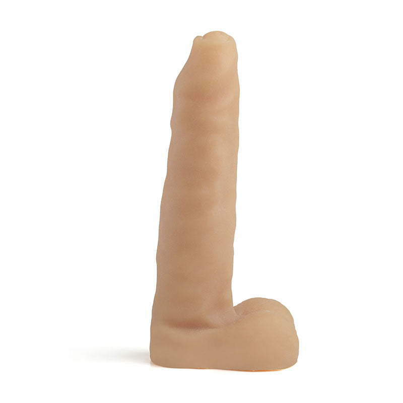 Prótese em Cyber Skin Articulado - Saturno c/ escroto - 17,5x3,5cm - CYB040A