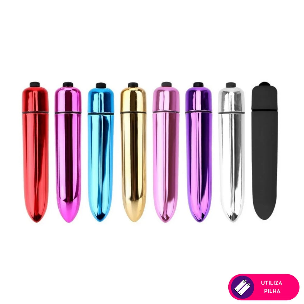 Cápsula Vibratória Bala Metalizado - MLBA1041