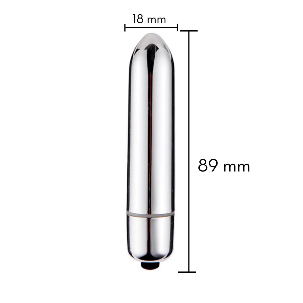 Cápsula Vibratória Bala Metalizado - MLBA1041