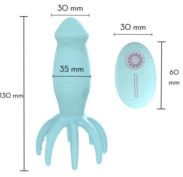 Vibrador com Controle Remoto Sem Fio - MBA1546