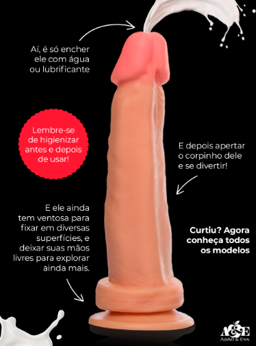 Kit Splash Pênis Que Ejacula 18x4,5cm - KITADAO24ME