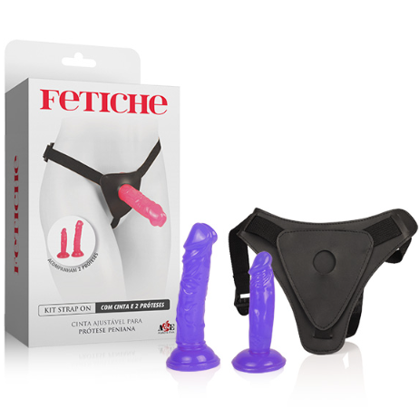 Kit Strap On Com Cinta e 2 Próteses - LS219L