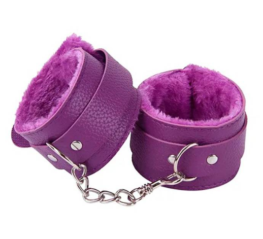 Algemas de Couro Sintético e Pelúcia - YSCH102