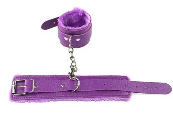 Algemas de Couro Sintético e Pelúcia - YSCH102