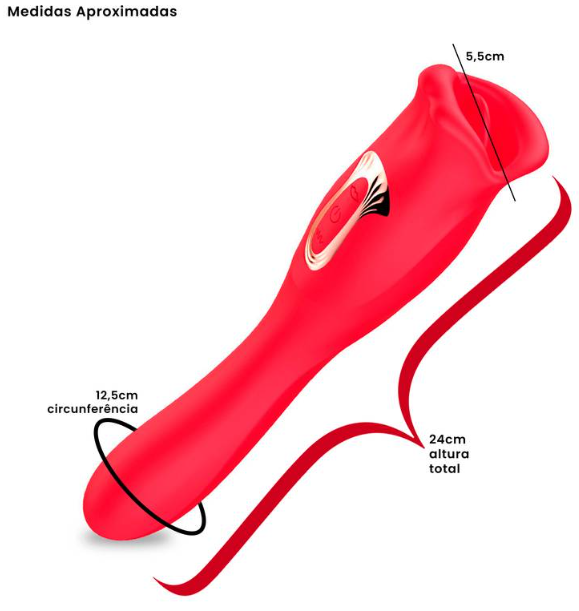 Vibrador Estimulador em Formato de Boca - YSCH110