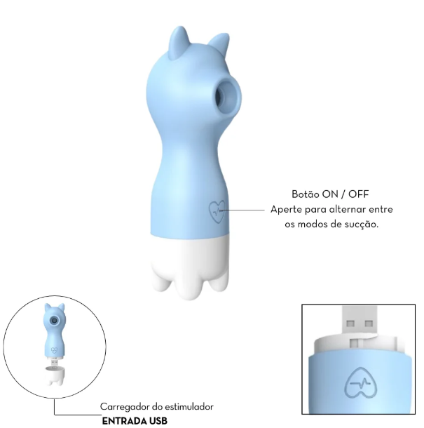 Estimulador Clitoriano Gatinho - MLVS2011