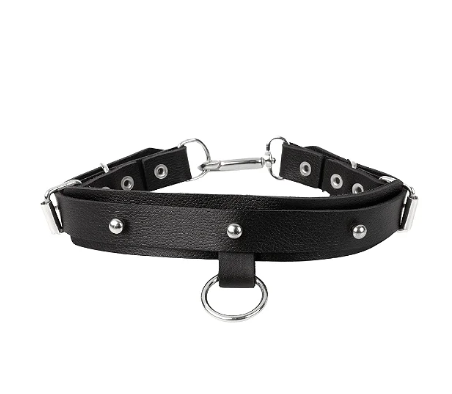 Gargantilha Argola com Detalhes Prateados - NS108