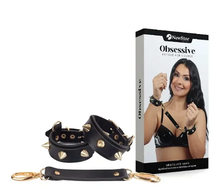 Bracelete Hard Gold com Spike - NS137