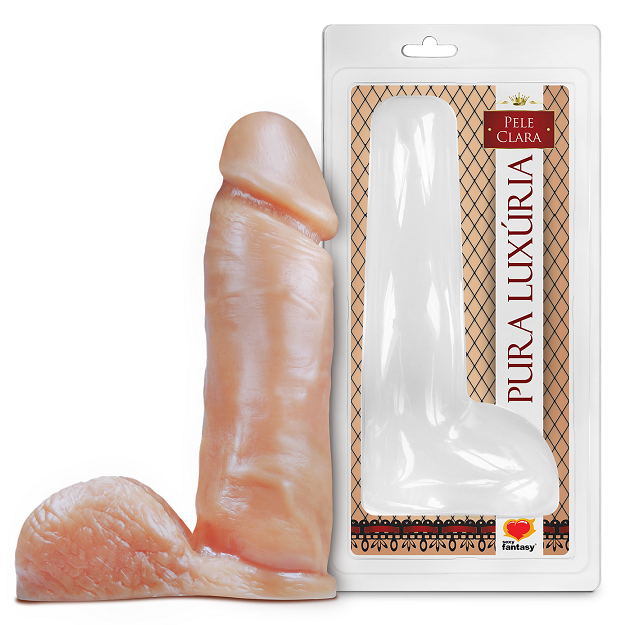 Prótese Realística Com Escroto Maciço 20,5X4,7cm - PA021