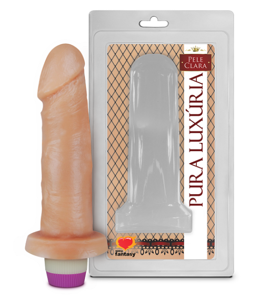 Prótese Realística Com Vibro  14X3,7cm - PC005