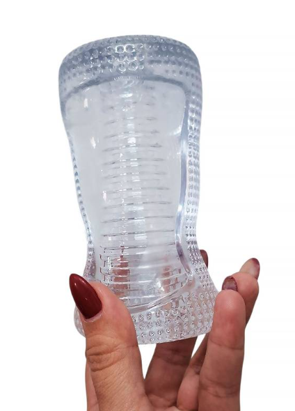 Masturbador Transparente em Silicone Jelly -  YSDF078