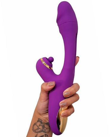 Vibrador com estimulador de Clitóris e Dedilhar - YSGA101